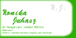 monika juhasz business card